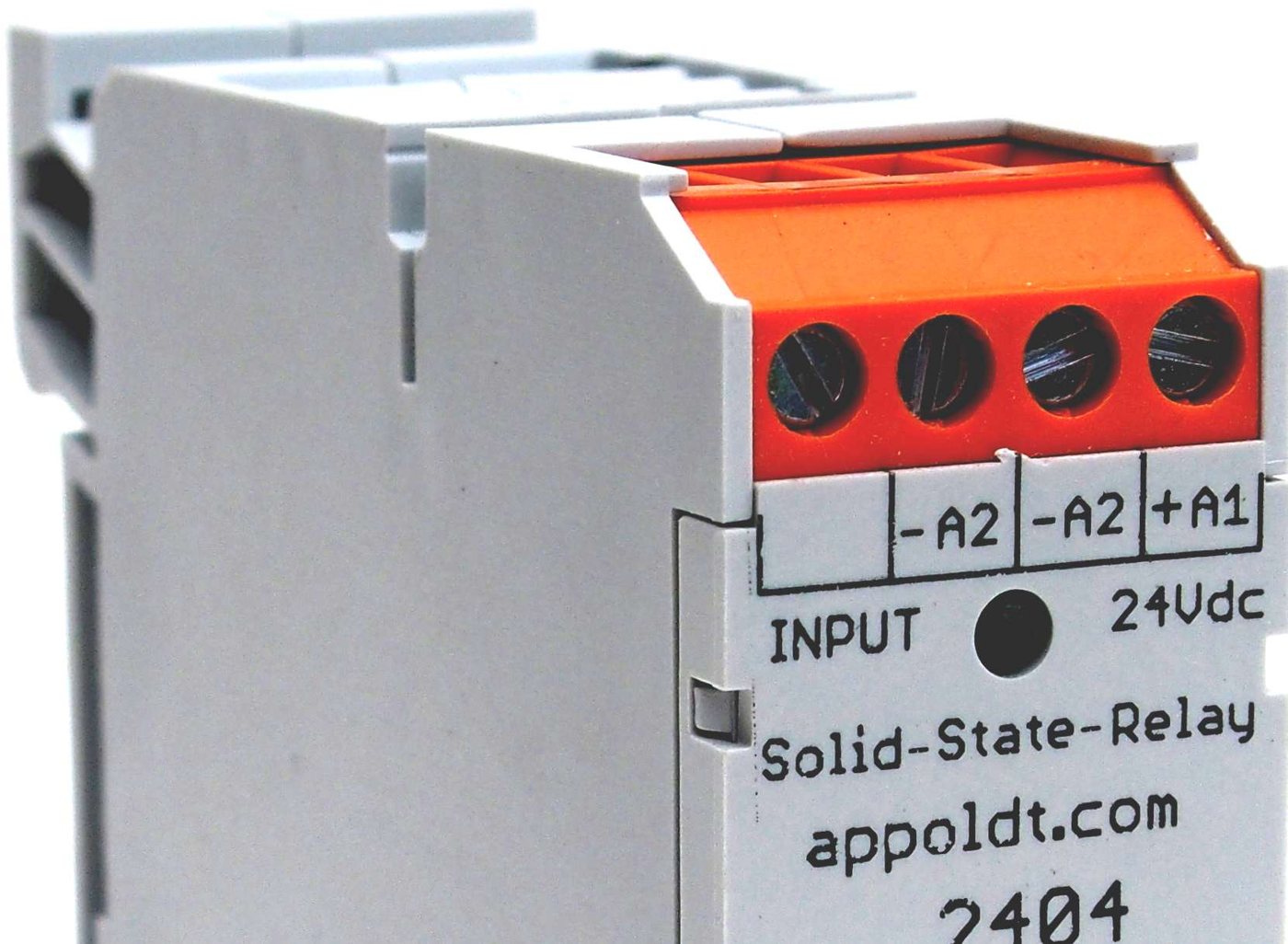 Solid-State-Relais von Appoldt auf Hutschiene, Typ 2404